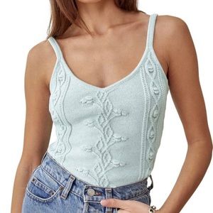 Reformation organic cotton sweater tank